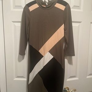 Venus color block dress